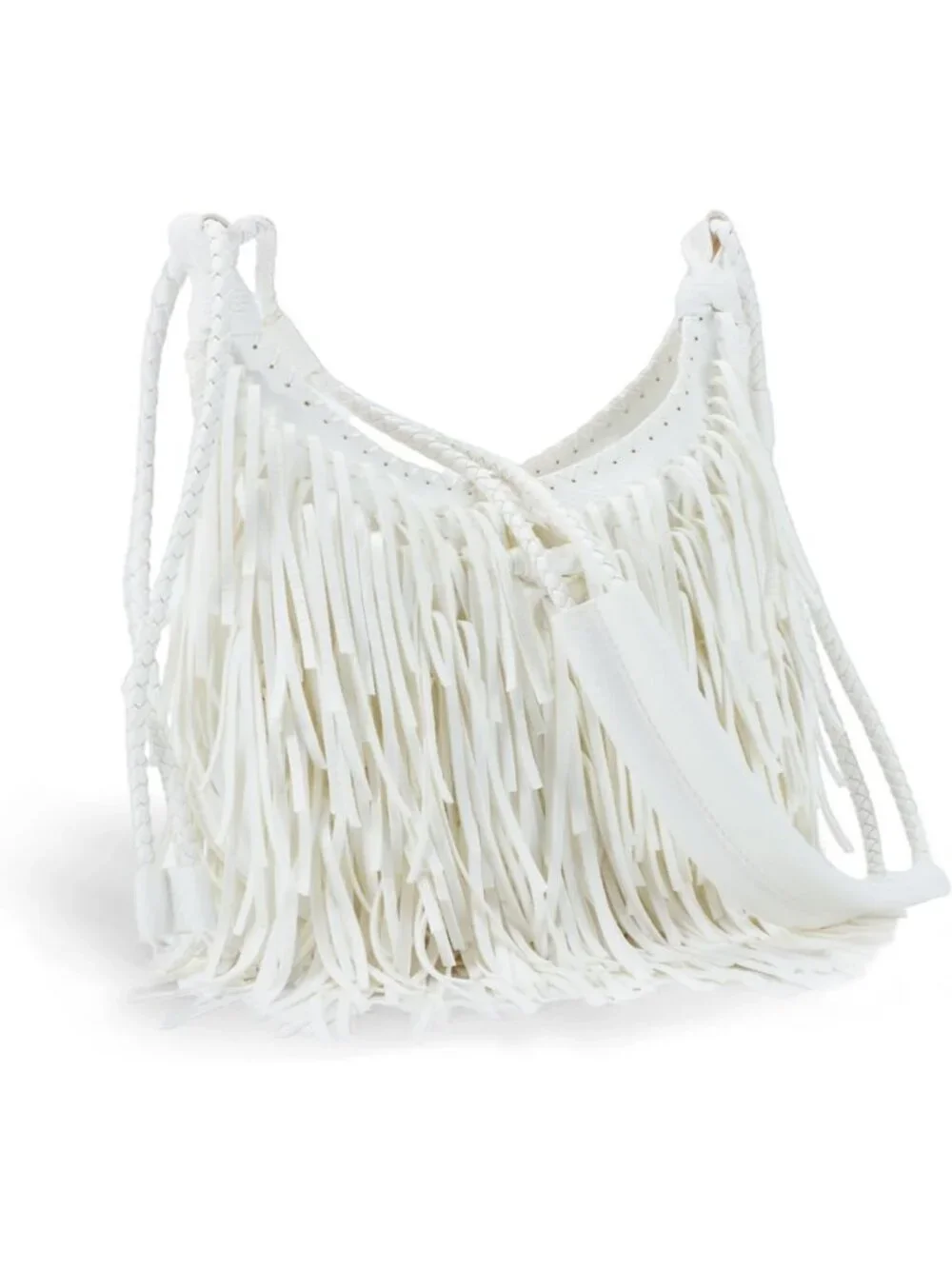 Vintage Fringe Hobo Bag for Women - Vegan Faux Suede Leather Crossbody Purse
